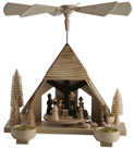 Pyramide Christi Geburt Teelichthalter - 29 cm